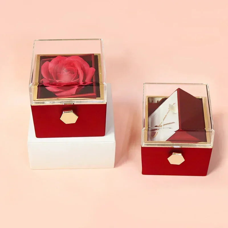Eternal Rose Spin Display Jewelry Box