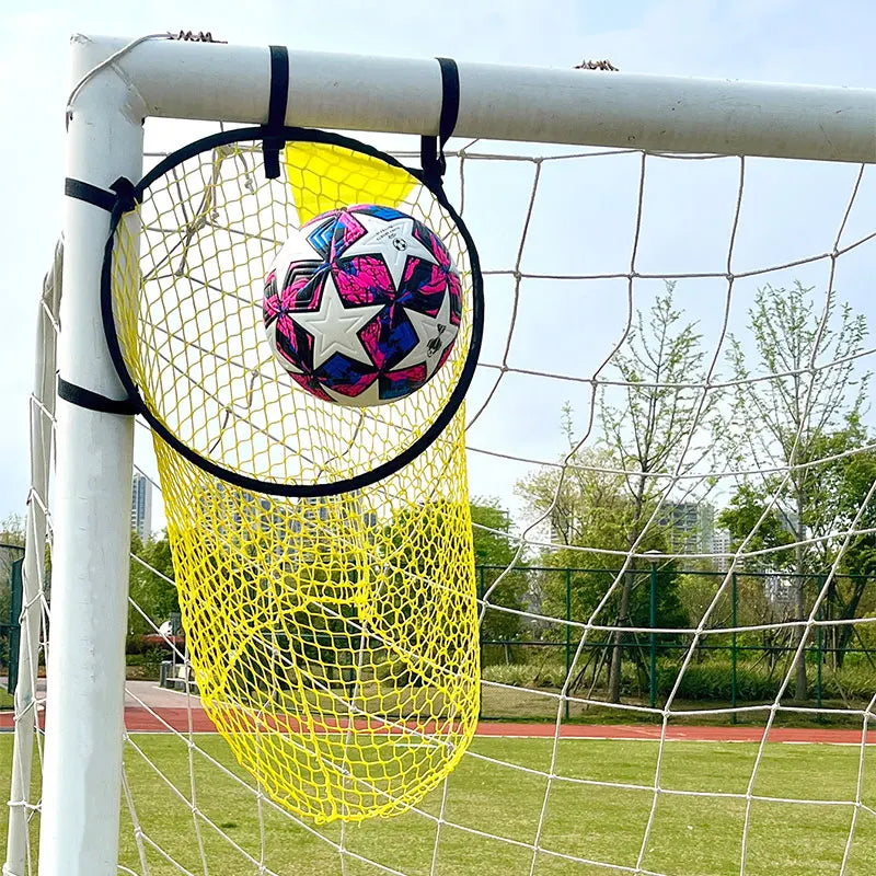 Adjustable Soccer Target Practice Net – Foldable Training Net Bag Improves Shooting Accuracy for Football Players of All Levels