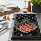 8" Square Pre-Seasoned Cast Iron Skillet Grill Pan