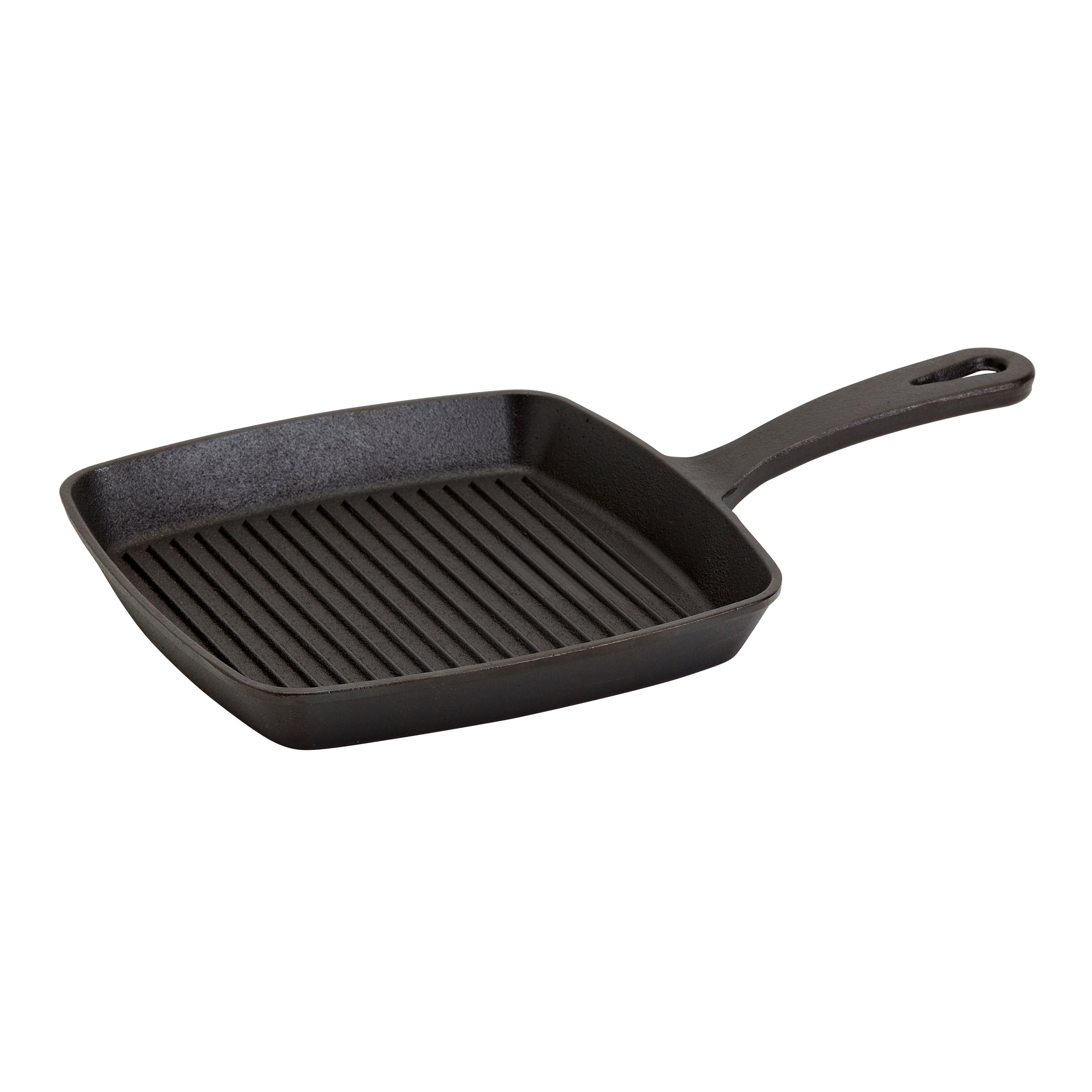 8" Square Pre-Seasoned Cast Iron Skillet Grill Pan
