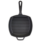 10.25" Square Pre-Seasoned Cast Iron Skillet Grill Pan