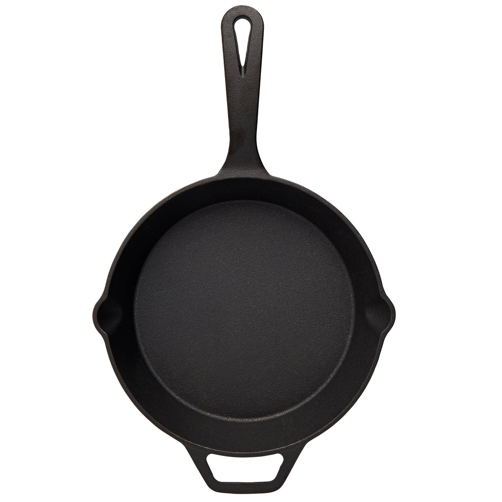 10" Round Pre-Seasoned Cast Iron Skillet Frying Pan