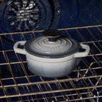 1-Quart Enameled Cast Iron Dutch Oven, Gray