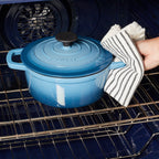 3-Quart Enameled Cast Iron Dutch Oven, Blue