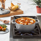 3-Quart Enameled Cast Iron Dutch Oven, Gray