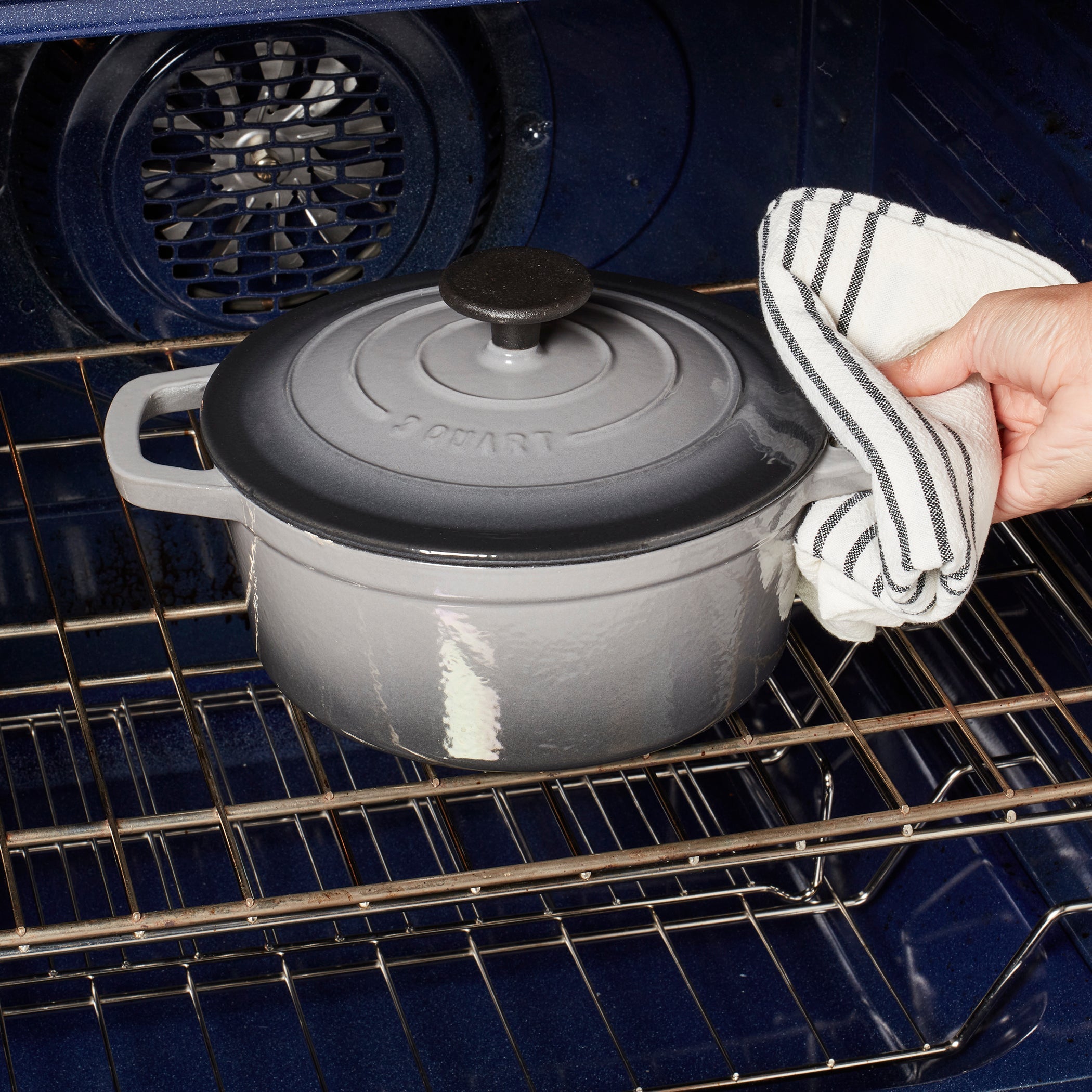5-Quart Enameled Cast Iron Dutch Oven, Gray