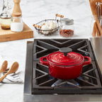 1-Quart Enameled Cast Iron Dutch Oven, Red