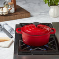 1-Quart Enameled Cast Iron Dutch Oven, Red