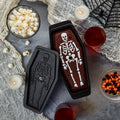 1.5-Quart / 2.5-Quart Cast Iron Skeleton Coffin Casket Loaf Pan, Black