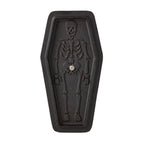 1.5-Quart / 2.5-Quart Cast Iron Skeleton Coffin Casket Loaf Pan, Black