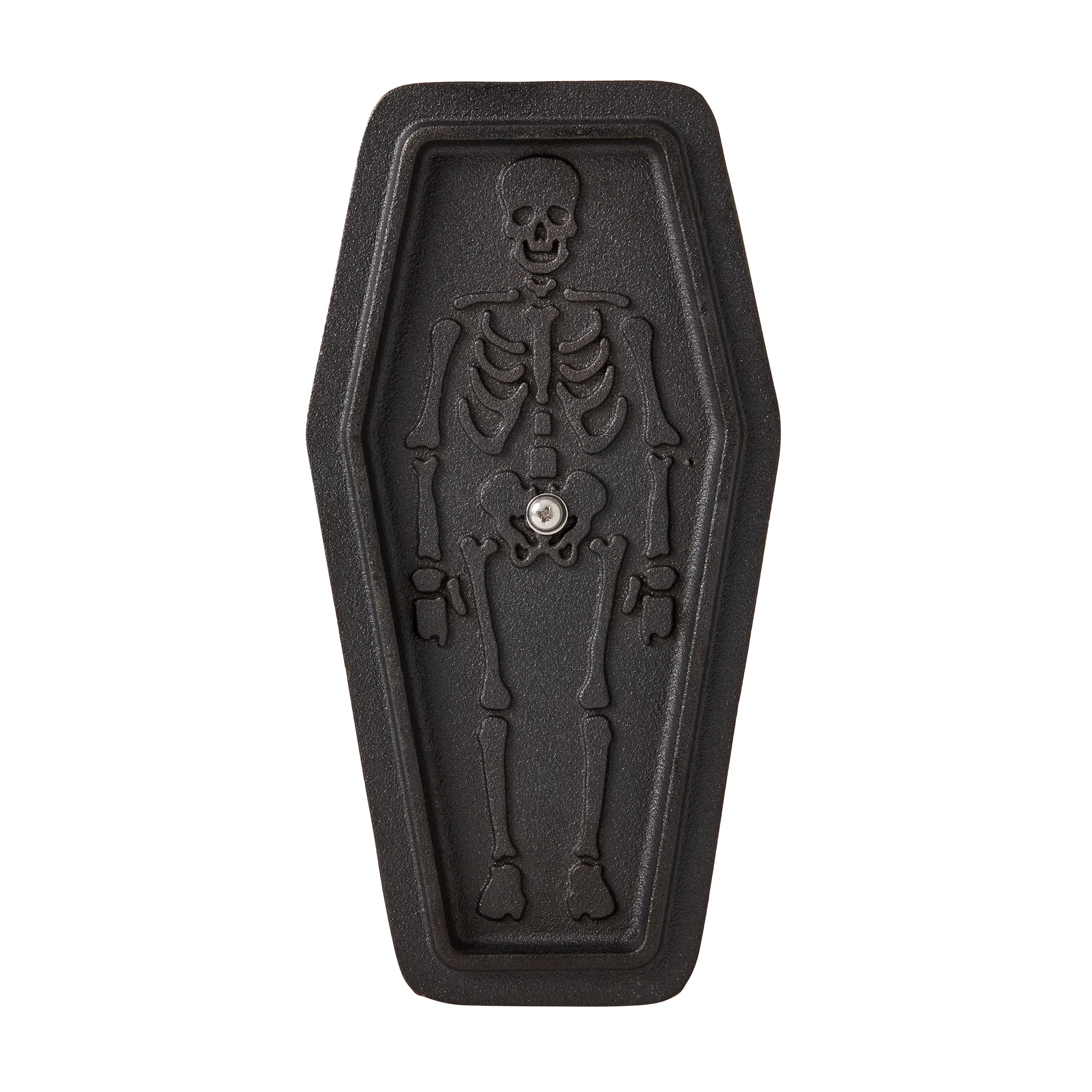 1.5-Quart / 2.5-Quart Cast Iron Skeleton Coffin Casket Loaf Pan, Black