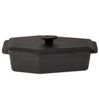 1.5-Quart / 2.5-Quart Cast Iron Skeleton Coffin Casket Loaf Pan, Black