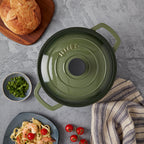 3-Quart Enameled Cast Iron Dutch Oven, Green