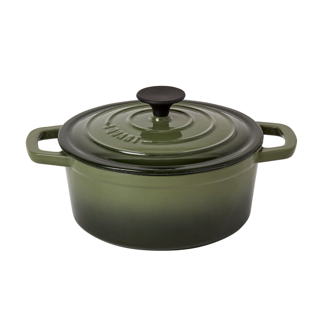 3-Quart Enameled Cast Iron Dutch Oven, Green