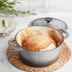 5-Quart Enameled Cast Iron Dutch Oven, Gray