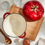 4-Quart Enameled Cast Iron Tomato Dutch Oven
