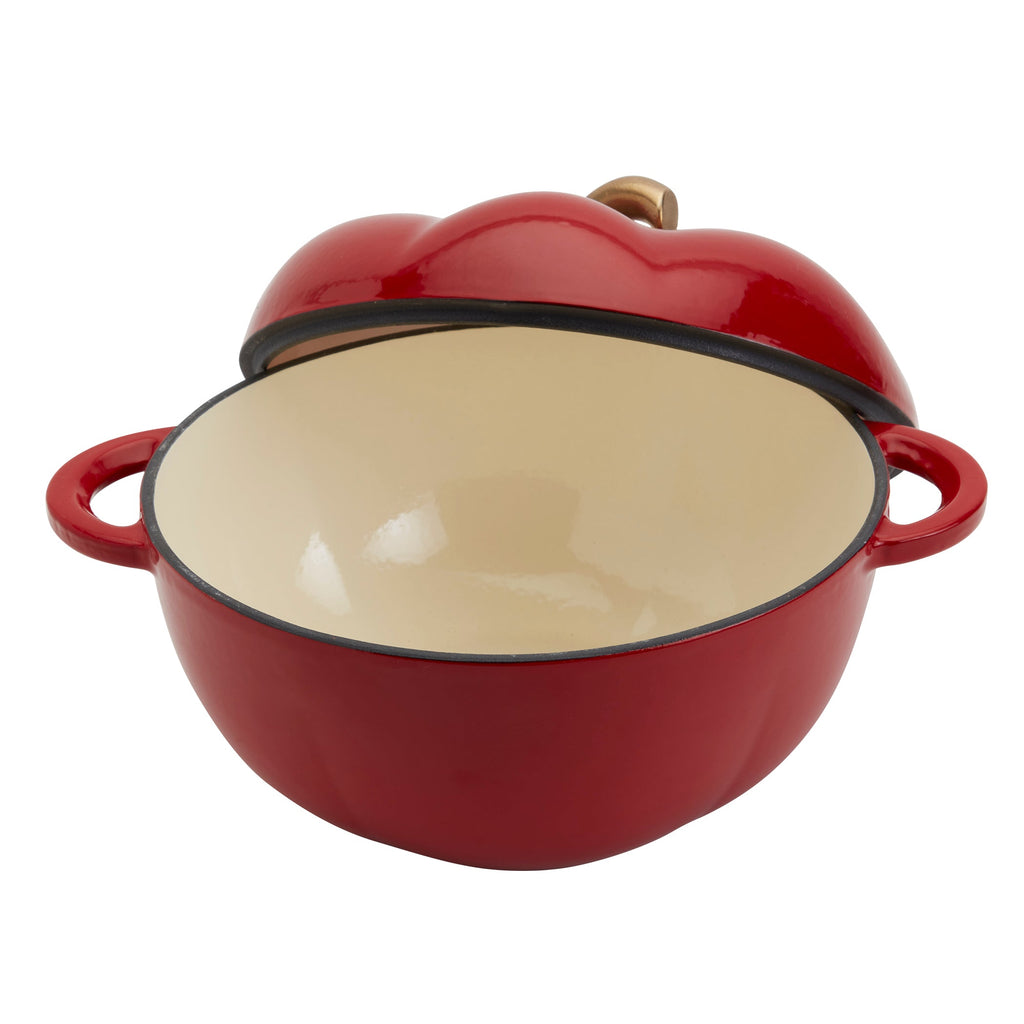 4-Quart Enameled Cast Iron Tomato Dutch Oven