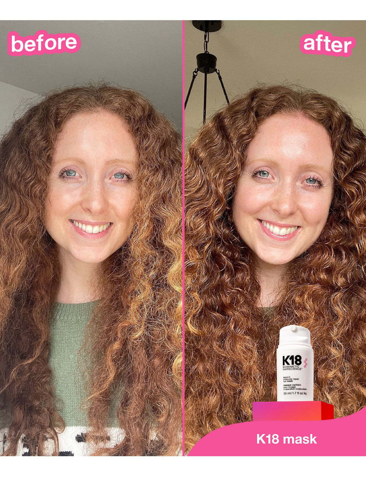 Molecular Leave-In Hair Mask – K18 Mask Repair for Dry, Frizzy Hair in 4 Minutes with This Deeply Moisturizing & Restorative Treatment