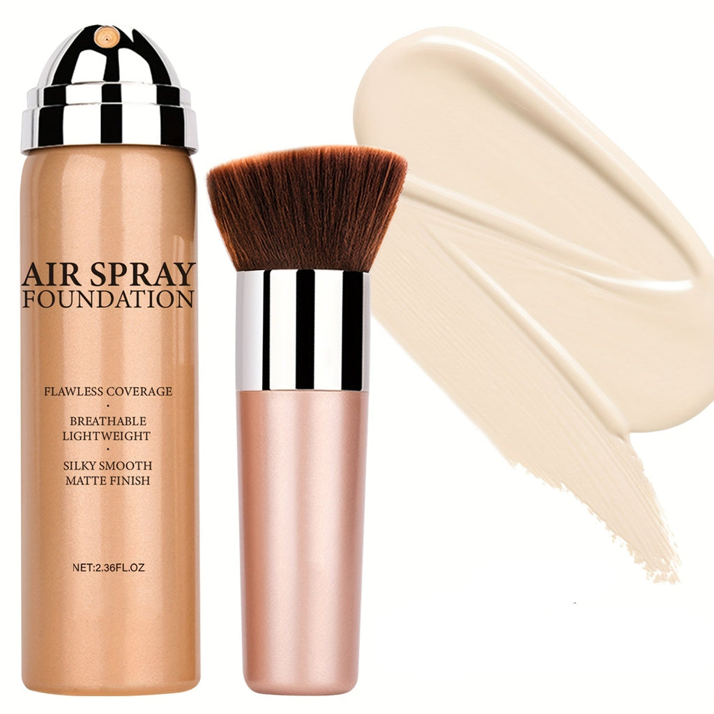 Airbrush Spray Foundation, Matte Finish, 4 Light-to-Medium Shades, 2.36 fl oz (70 ml)