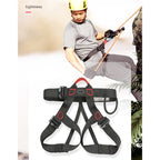 Professional Gear Climbing Rope Harness – Half-Body Safety Belt for Rock Climbing, Rappelling, and Secure Outdoor Adventure Sports