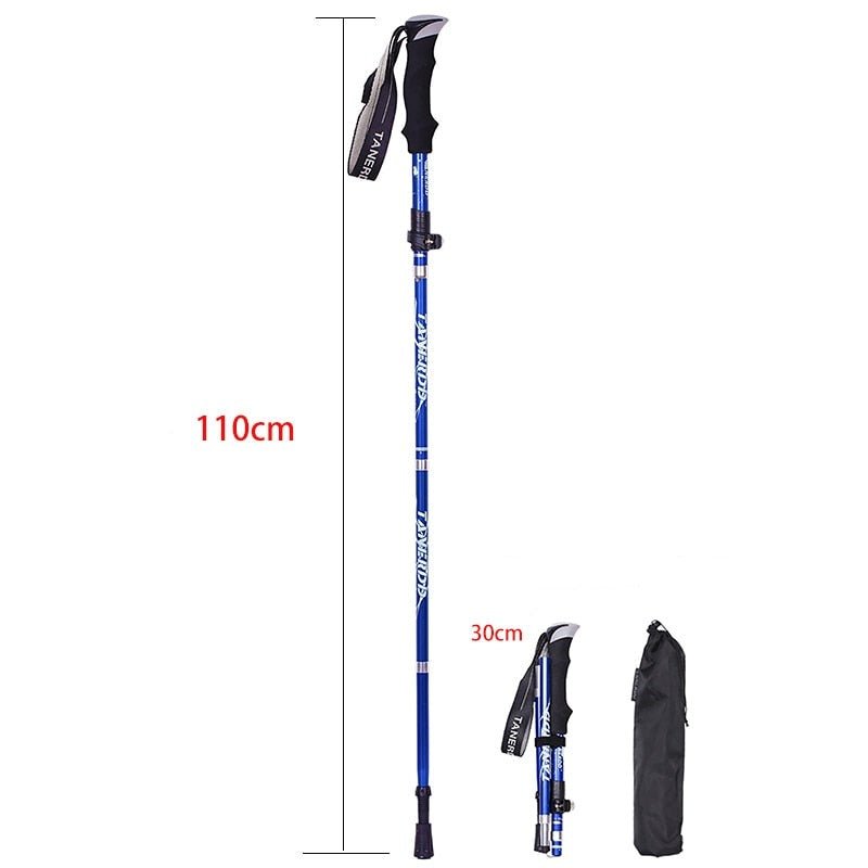 Adjustable Trekking Poles - Foldable Telescopic Pole