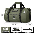Motorcycle Waterproof Dry Duffle Bag – Reflective Outdoor Tail Luggage for Travel, Fishing, Camping, Boating, and Skiing