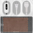 Soft Flannel Electric Heating Pad – 12”x24” Wrap with 4 Heat Settings, Auto Shut-Off, Fast Heating, Machine Washable for Full-Body Relief