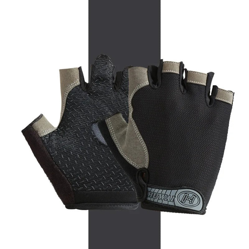 Breathable Anti-Slip Half-Finger Gloves – Fitness and Cycling Gloves for Summer Workouts