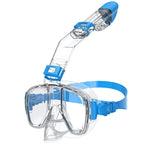 Anti-Fog Snorkeling Mask – Half-Face Diving Mask with Dry-Top Snorkel for Kids & Adults