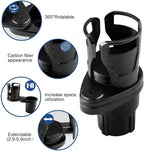 Car Expander Dual Cup Holder - Multifunctional Water Cup Holder Mount Stand