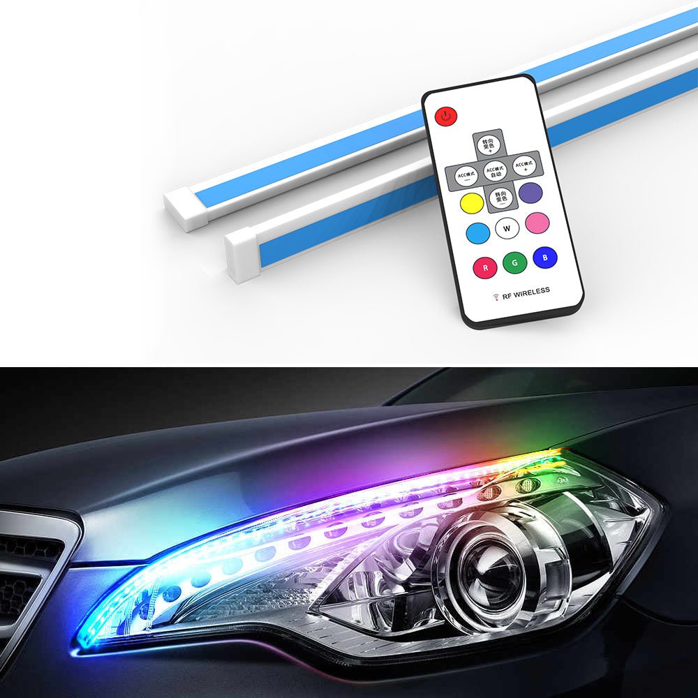 Car LED Lights - Automobile Headlight Surface Strip Light Tubes