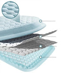 Universal and Multifunctional Car Seat Cushion - Breathable Cool Gel Seat Cushion, Provides Pressure Relief for Back and Tailbone Pain.