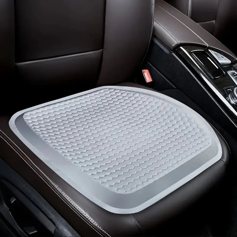 Universal and Multifunctional Car Seat Cushion - Breathable Cool Gel Seat Cushion, Provides Pressure Relief for Back and Tailbone Pain.