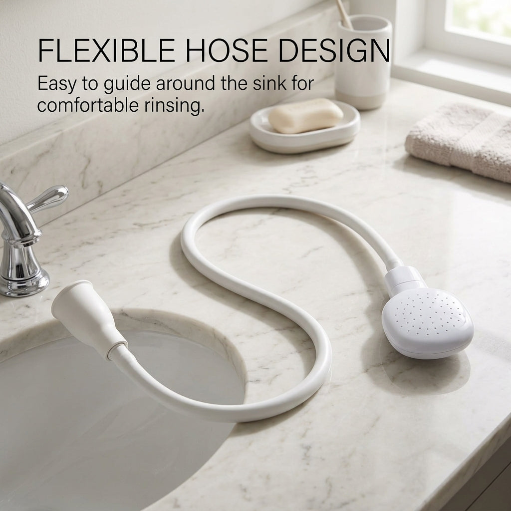 Kitchen Bathroom Faucet Shower Head Spray with extension cord