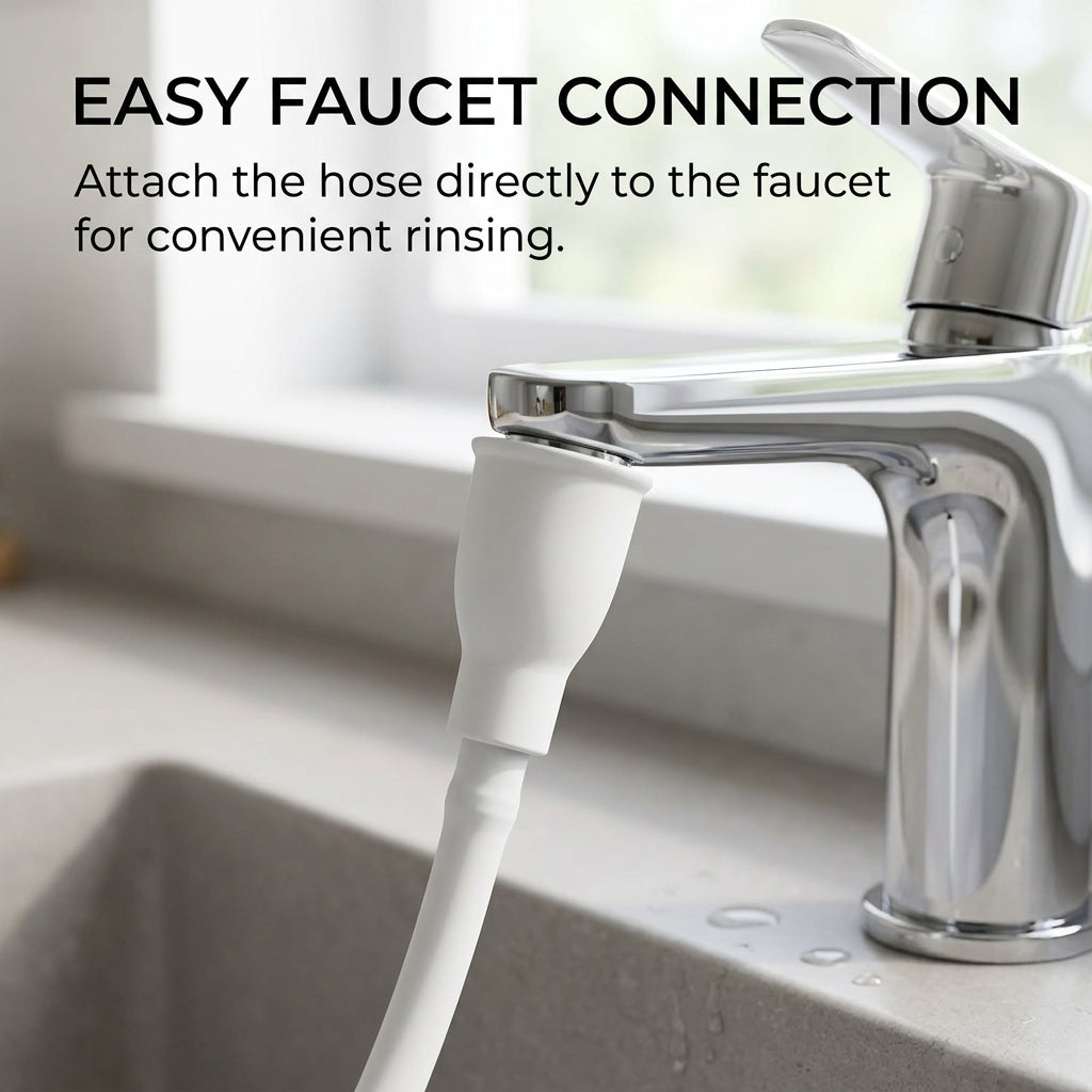 Kitchen Bathroom Faucet Shower Head Spray with extension cord