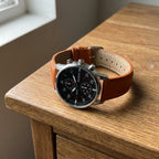 Men Watches Steel/Leather Gift Set