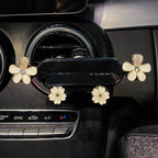 Crystal Flower Car Phone Holder – Sparkling Gravity Car Holder for iPhone, Samsung & More