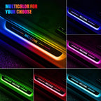 Customized Dynamic LED Welcome Pedal Car Scuff Plate - Pedal Threshold Car Door Sills LED Pathway Light, USB Power