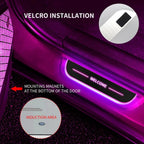 Customized Dynamic LED Welcome Pedal Car Scuff Plate - Pedal Threshold Car Door Sills LED Pathway Light, USB Power