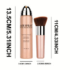Airbrush Spray Foundation, Matte Finish, 4 Light-to-Medium Shades, 2.36 fl oz (70 ml)