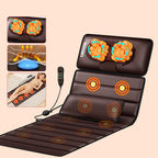 Full Body Vibrating Massage Mat with Heating Pad – 10 Nodes Multi-Zone Relaxation Mat with Heat, Soothing Vibrations, and Adjustable Settings for Daily Stress Relief