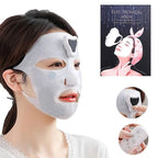 Electric Facial Massager - White Brightening Skincare Mask, Silicone Soft Electronic Facial Mask