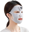 Electric Facial Massager - White Brightening Skincare Mask, Silicone Soft Electronic Facial Mask