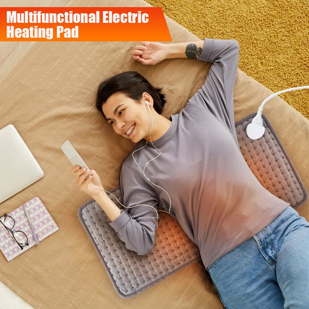 Electric Heating Pad - Best Heating Pad for Back Pain and Cramps Relief