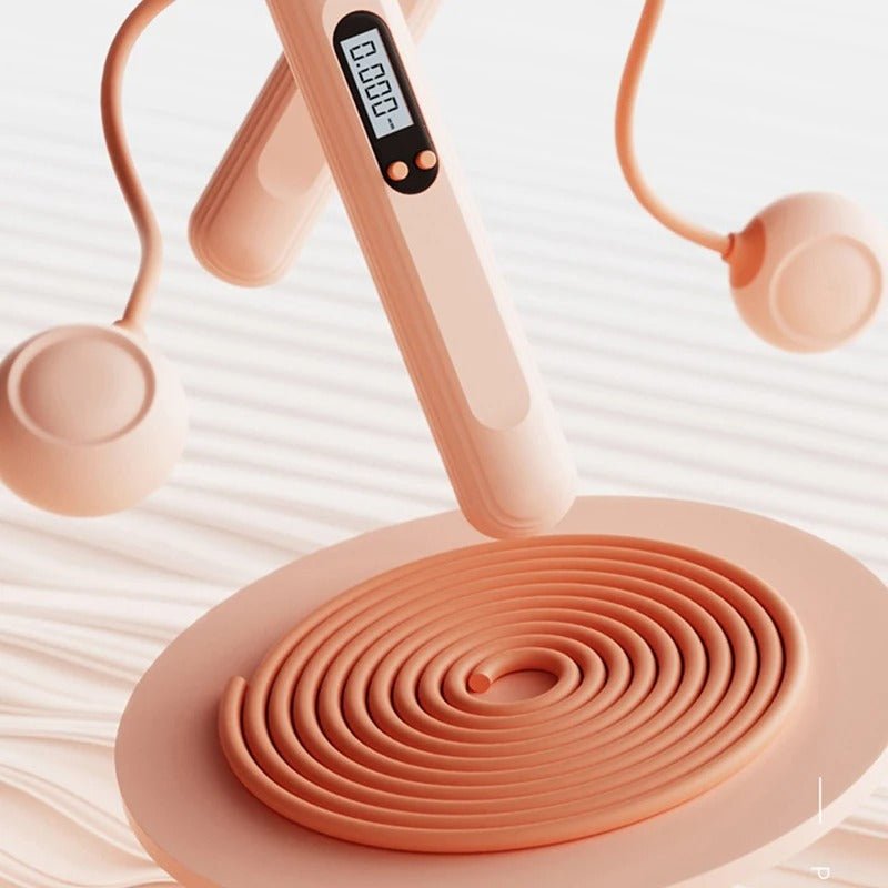 Electronic Jump Rope - Adjustable Anti-Tangle PVC Jump Rope for Men, Women, Kids - Indoor/Outdoor