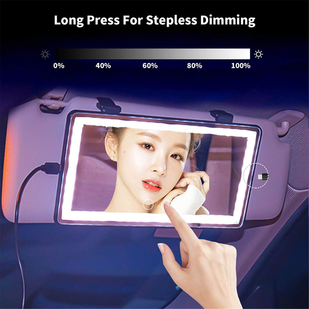 LED Car Makeup Mirror