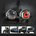 Devil’s Eyes LED Car Lights – 6-Mode Dynamic Demon Eye Lens, USB-Powered 12V Automotive Bulbs with Adjustable Patterns for Custom Car Lighting