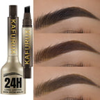 Long Lasting Waterproof Eyebrow Pencil – Sweatproof, Easy-To-Use Makeup for Flawless Brows in Black, Brown & Earth Tones