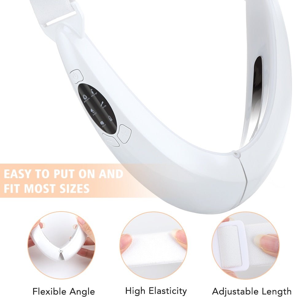 Facial Lifting EMS Massage Device with LED Photon Therapy Face Slimming Vibration Massage