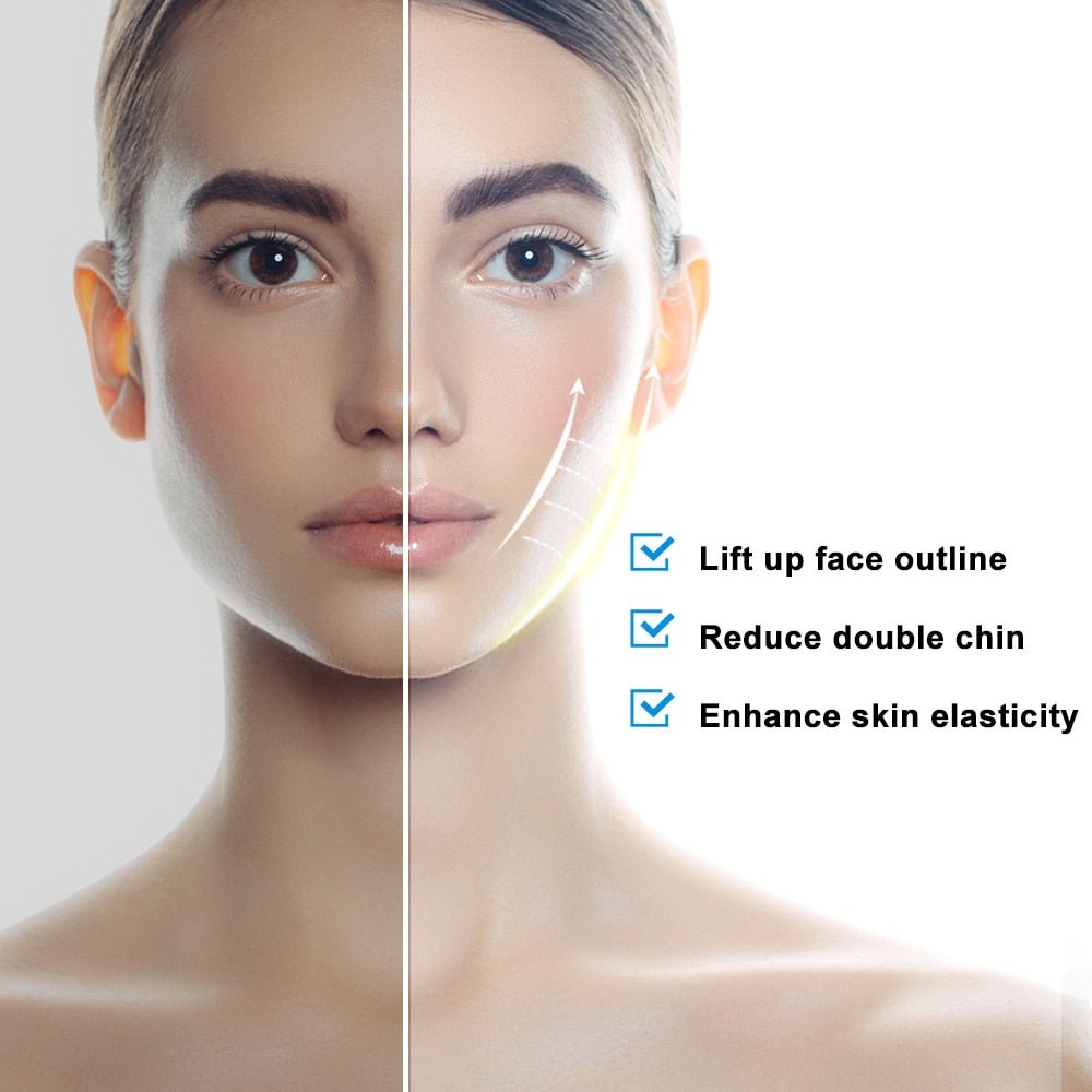Facial Lifting EMS Massage Device with LED Photon Therapy Face Slimming Vibration Massage